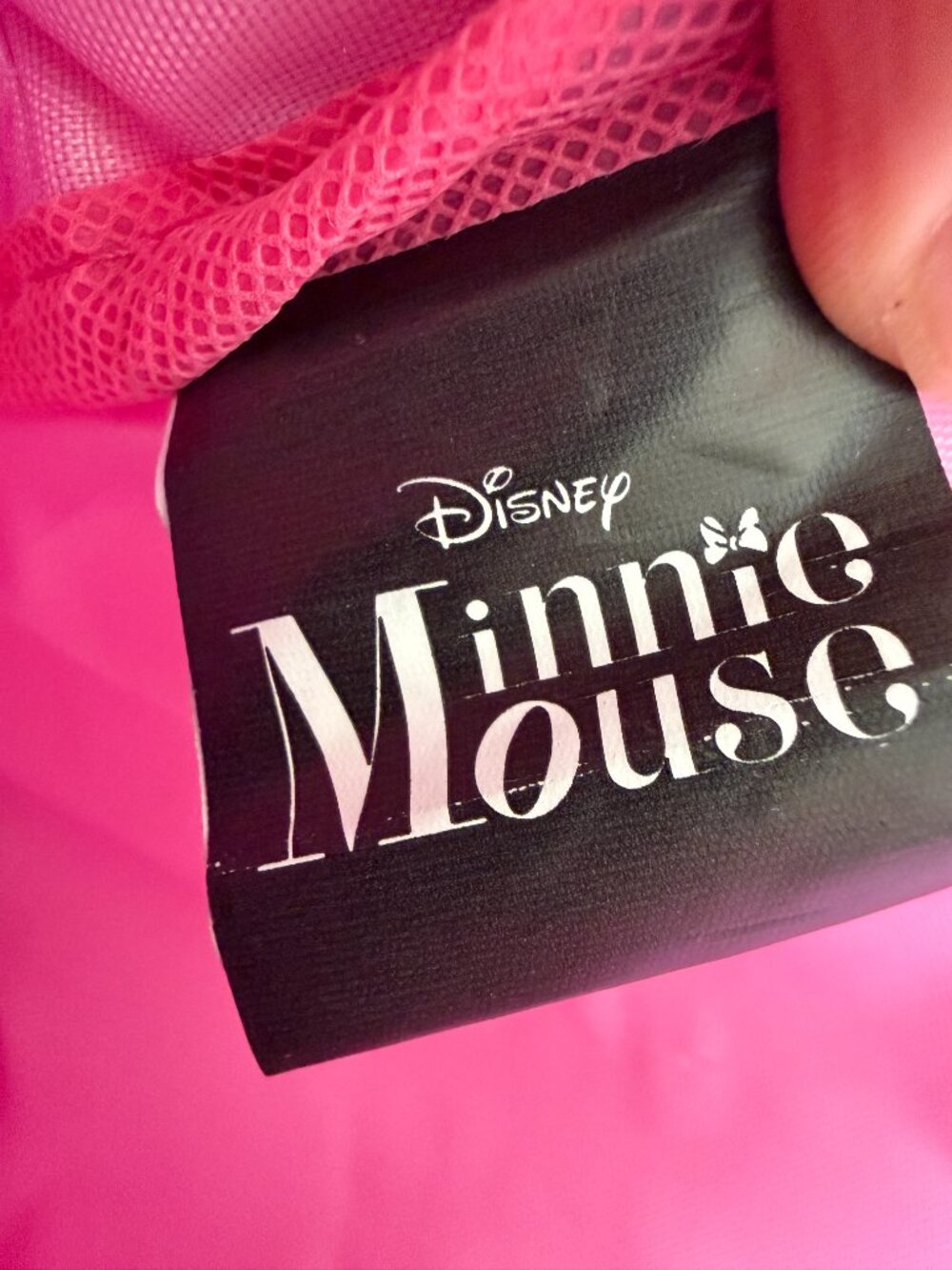 Disney Minnie Mouse Pink Holographic Quilted Bow Mini Backpack - Picture 2 of 9